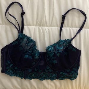 ✌🏽Maidenform Navy Blue Lace/Sheer Bra